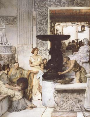 Alma-Tadema, Sir Lawrence The Sculpture Gallery (mk23) Norge oil painting art